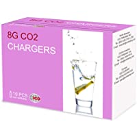 ICO C810 Soda Cápsulas 8 gm CO2 (10 Unidades)- Acero- Silver 10 Unidades